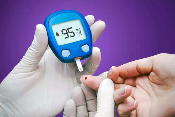 Doctor taking diabetes test
