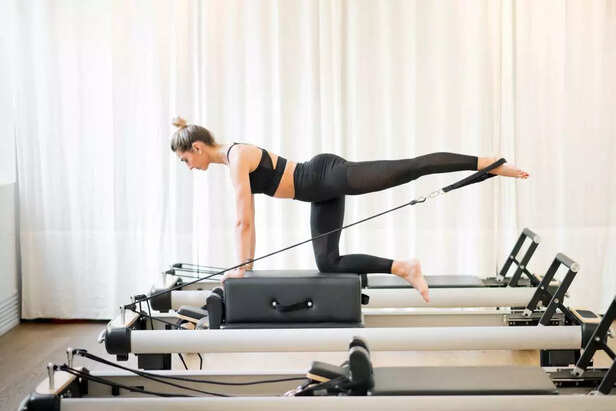 woman doing pilates