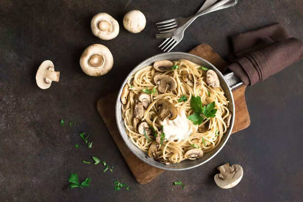 Mushroom Spaghetti Pasta